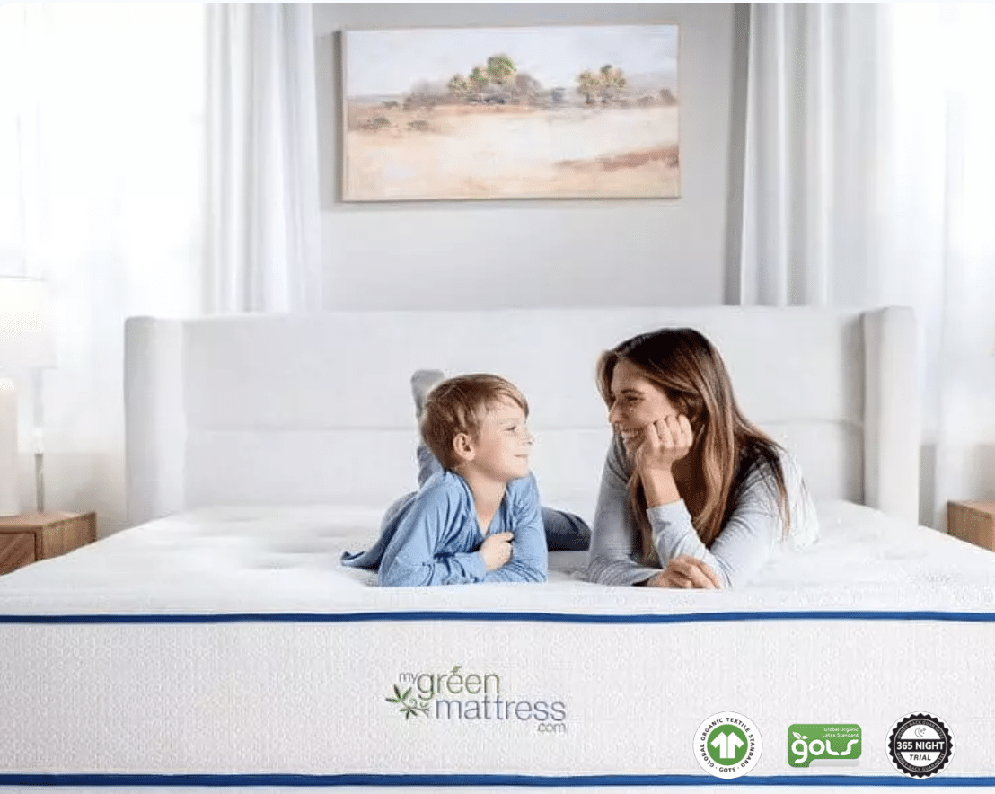 My Green Mattress Kiwi Organic Mattress, GOTS & GOLS Certified organic mattress for adult. My Green Mattress review and promo code
